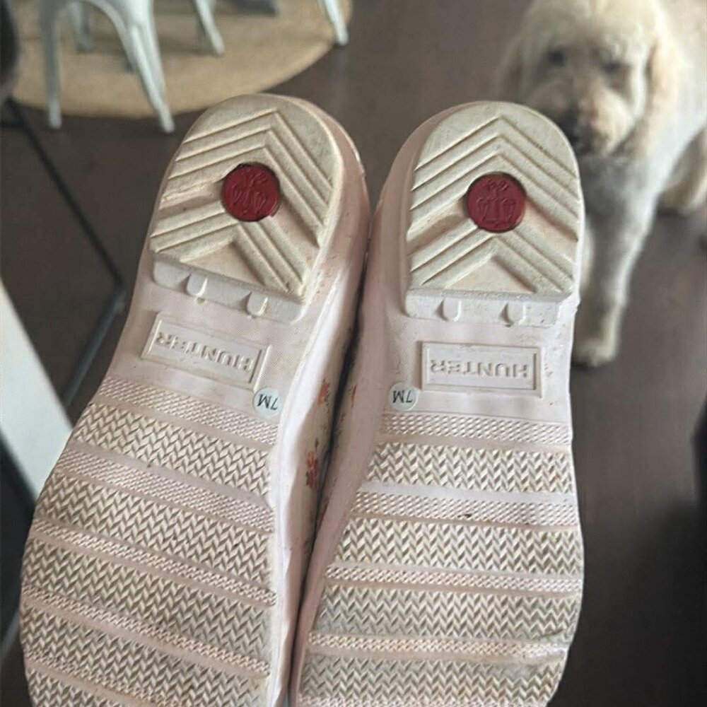 Hunter x LoveShackFancy Original Tall Rain Boot Size 7 - Picture 3 of 3